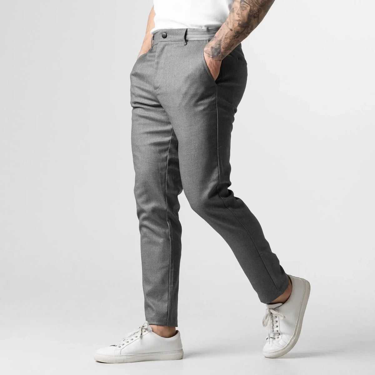 Men's Slim-Fit Ankle-Length Active Chino Pants