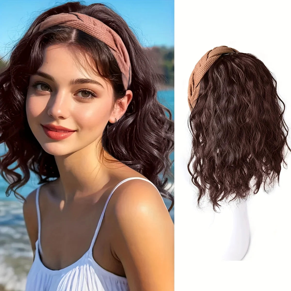WaveGlow™ Water Wave Half-Wig