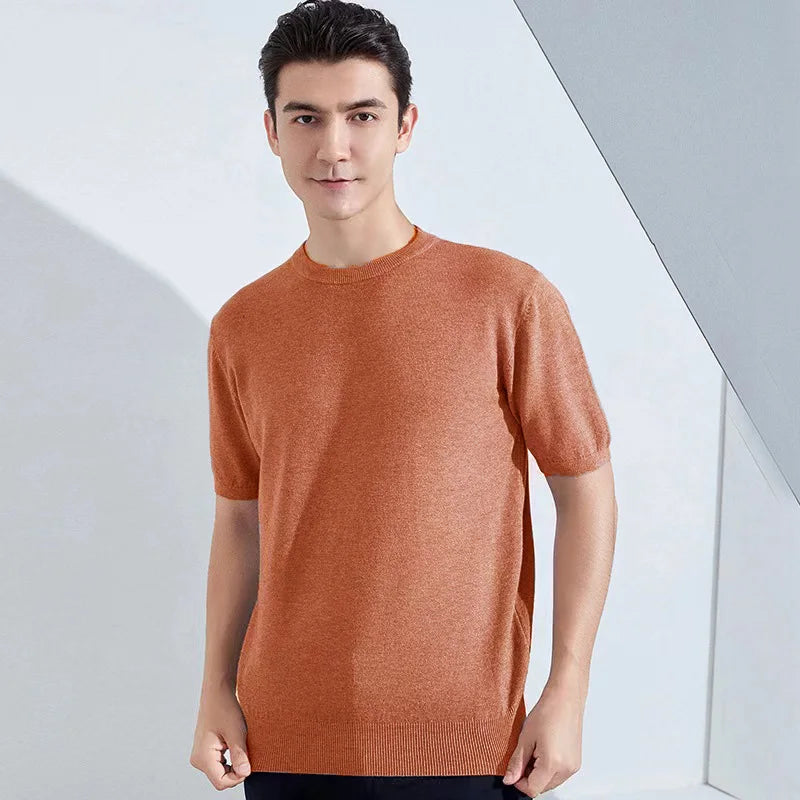 Men's Superfine Merino Wool Quick-Dry Short-Sleeve T-Shirt