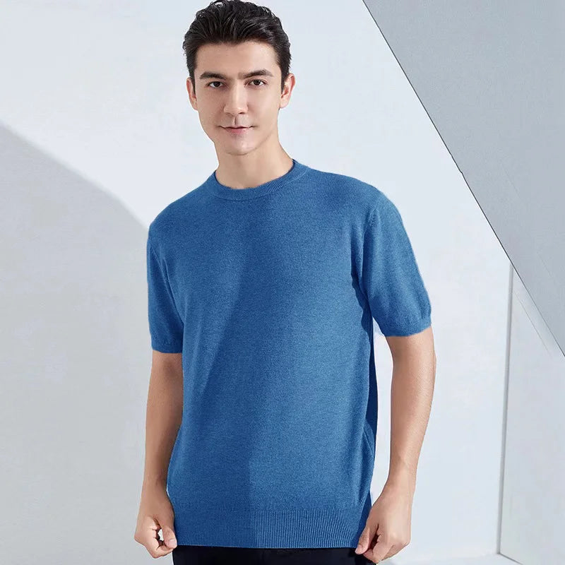 Men's Superfine Merino Wool Quick-Dry Short-Sleeve T-Shirt