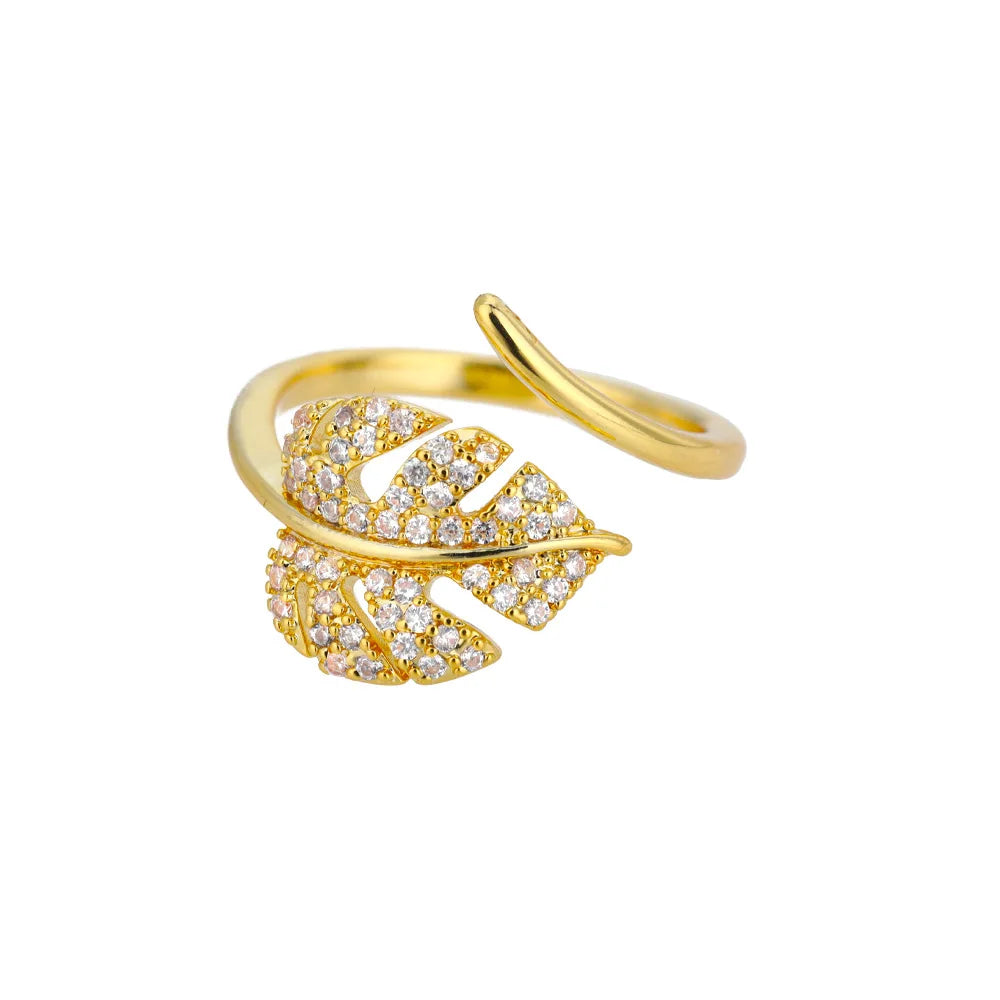 Lumière Luxe™ Stainless Steel Geometric Twist Chain Adjustable Open Ring