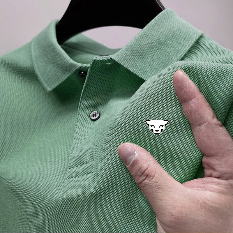 Men’s Breathable Golf Polo Shirt – Modern Office & Casual Fit