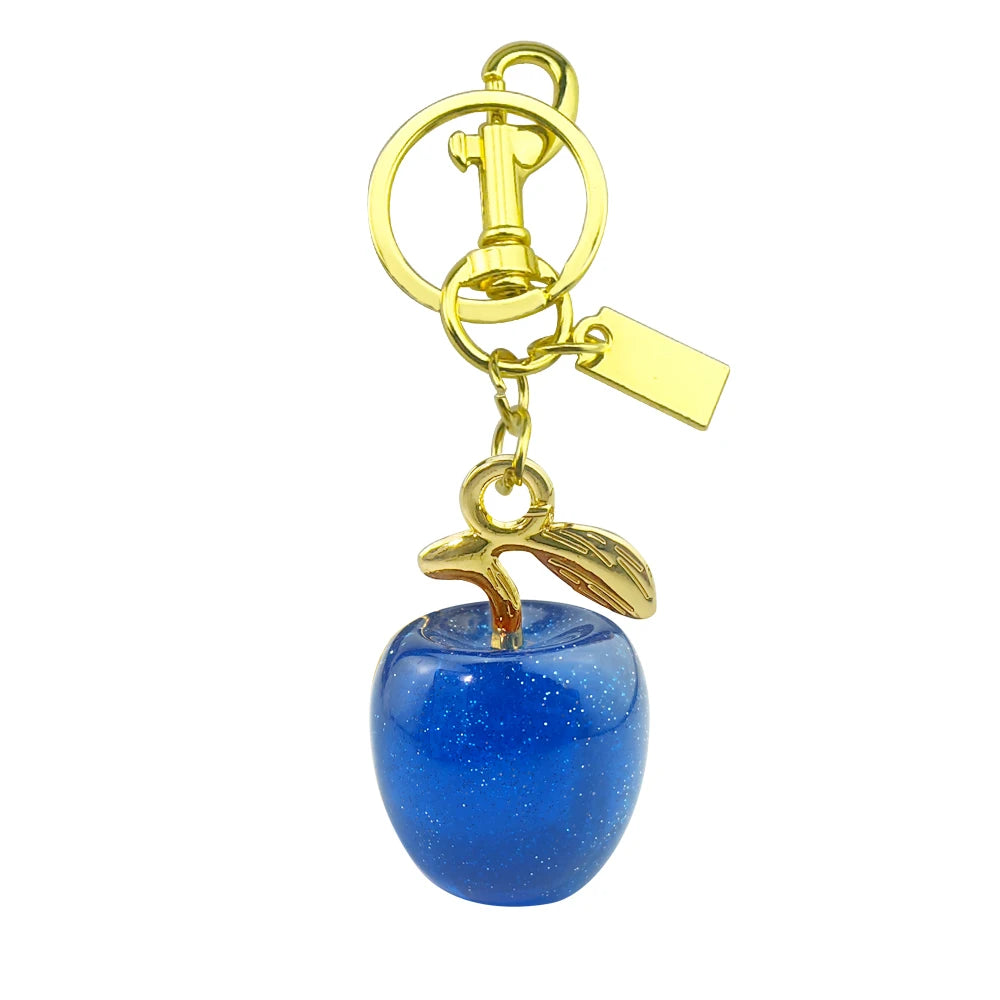Delicious Red Fruit Crystal Cherry Pendant Keychain | Coach Bag Charm & Jewelry Gift