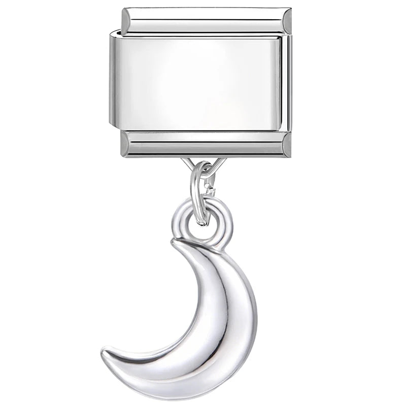 9mm Stainless Steel Italian Charm Links for DIY Modular Bracelets