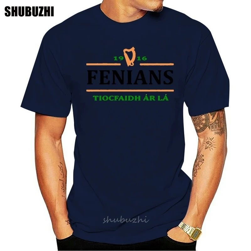 Unisex Irish Fenians Graphic Cotton T-Shirt
