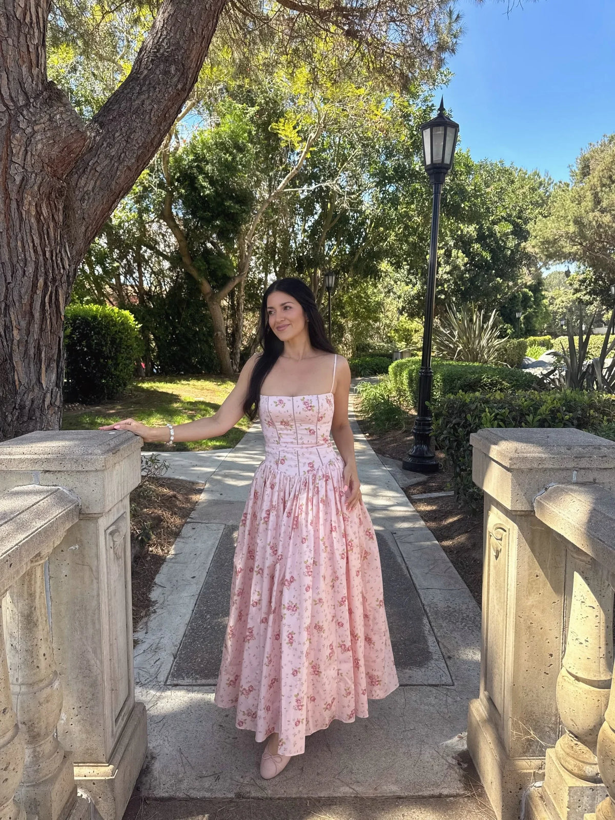 Suninheart Summer Clothes for Women Midi Elegant Dress 2025 New Arrivals White Floral Print Holiday Dress
