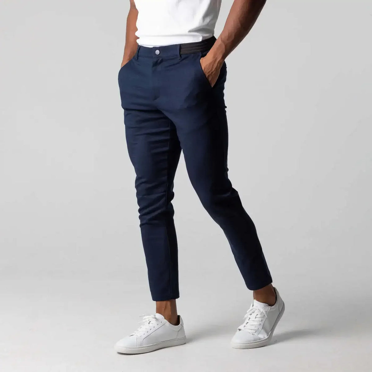 Men's Slim-Fit Ankle-Length Active Chino Pants