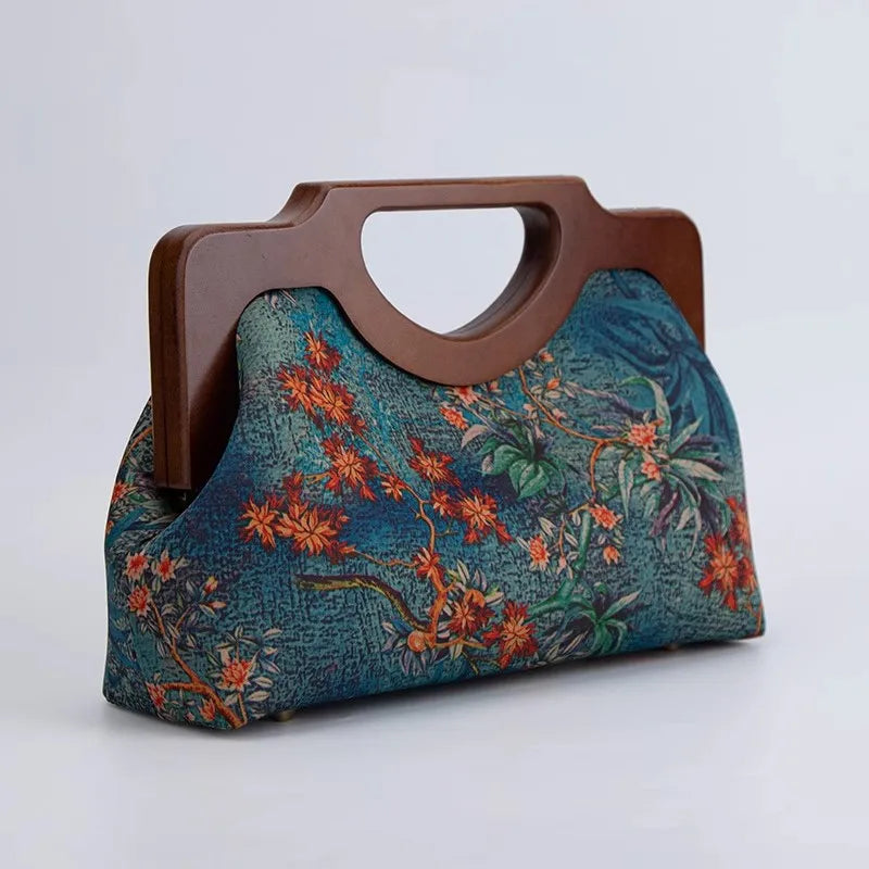 Classic Flowers Top Handle Bags Bag Tote Women's Handbags Purses Fringe Bag Mother Gift Bags