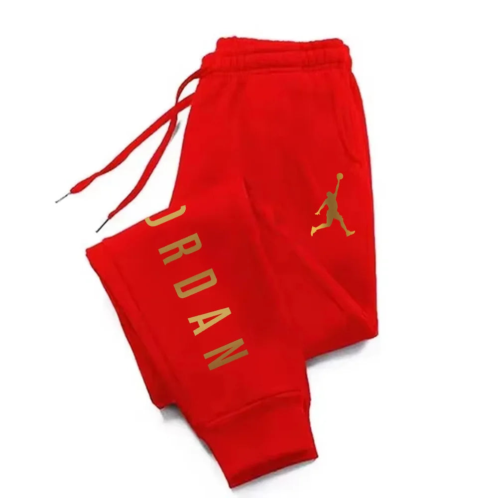 Men's Harajuku Sports Pants Autumn/Winter Trendy Letter Print Casual Loose Comfortable Fitness Running Daily Outdoor Versatile