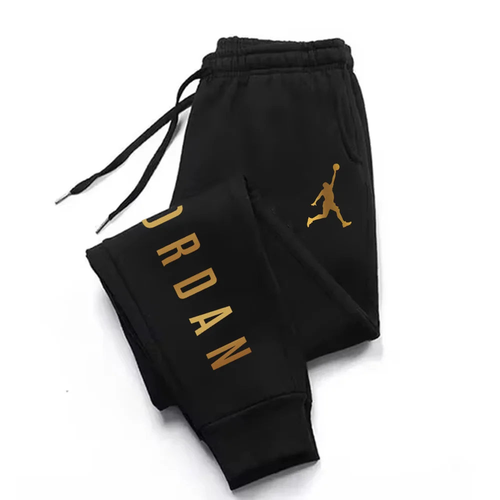 Men's Harajuku Sports Pants Autumn/Winter Trendy Letter Print Casual Loose Comfortable Fitness Running Daily Outdoor Versatile