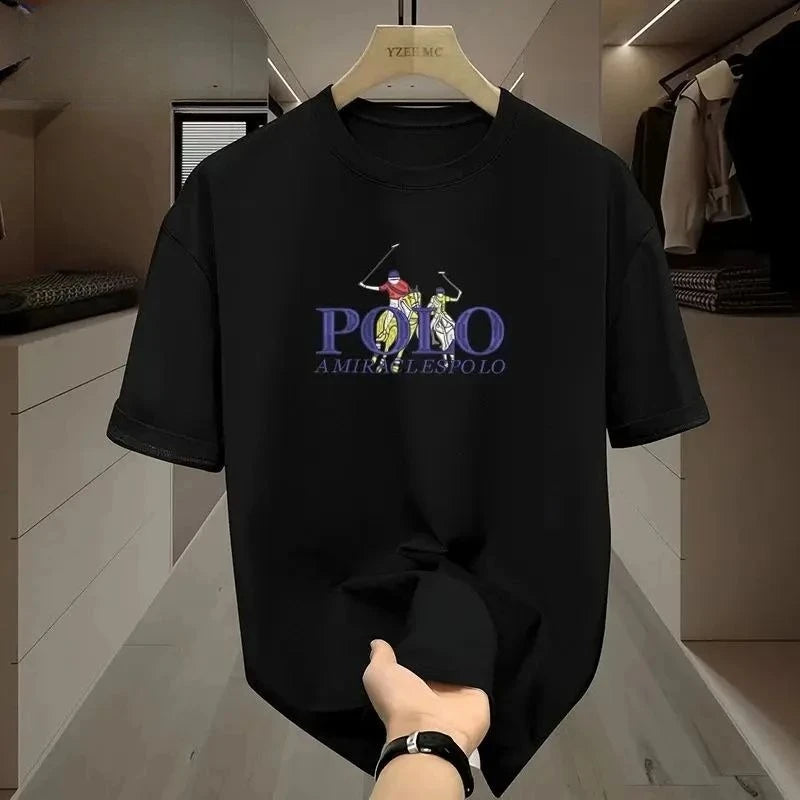 Unisex Printed Equestrian Casual Graphic T-Shirt