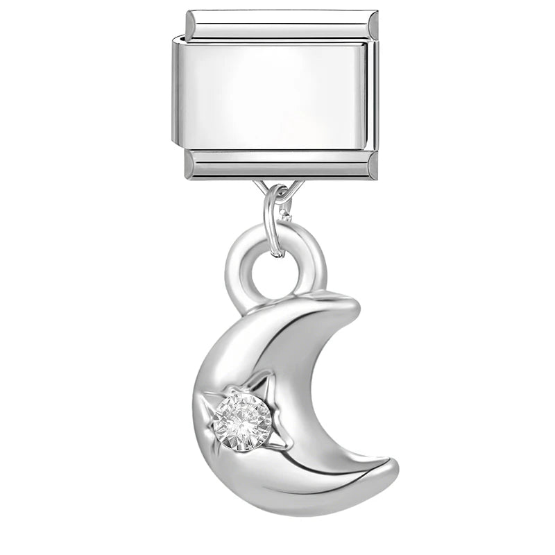 9mm Stainless Steel Italian Charm Links for DIY Modular Bracelets