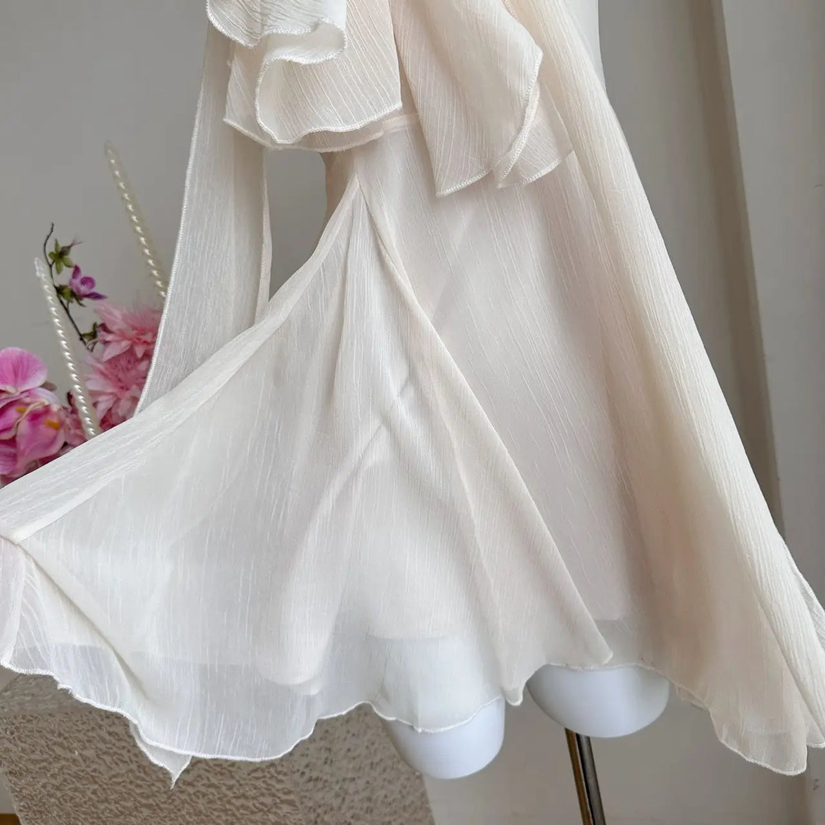 Women's French-Style Rhinestone Halter Mini Party Dress with Irregular Hem