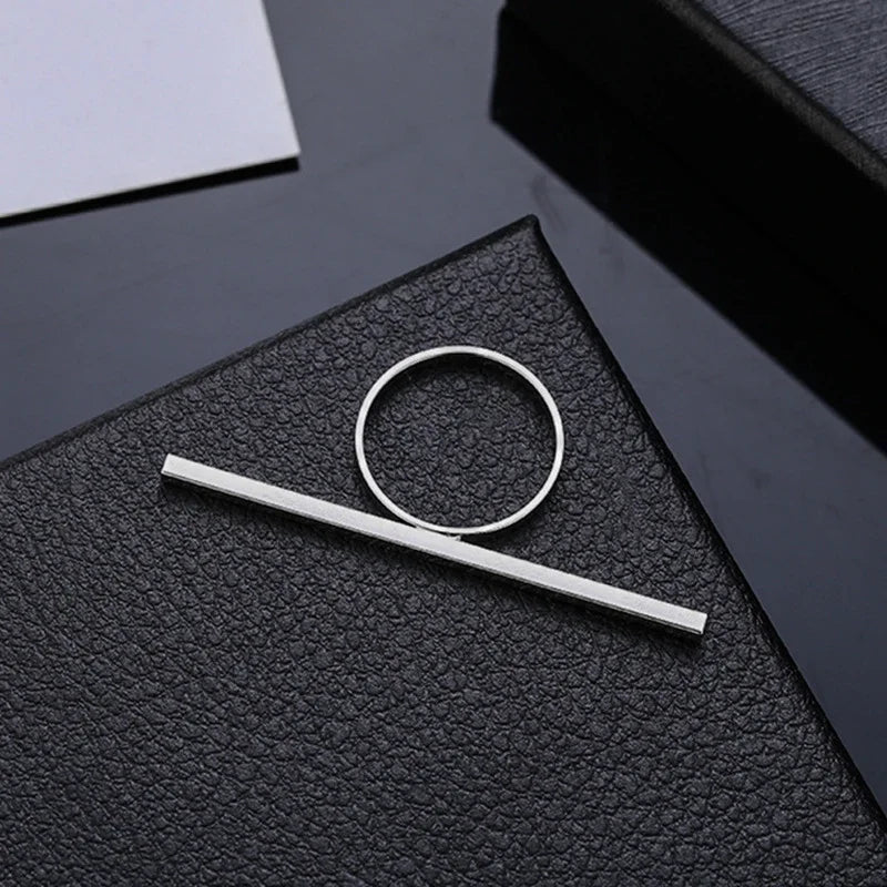 Geometric Ring Gold Silver Color Long Strip Minimalist Modern Stackable Ring for Women Birthday Gift Wedding