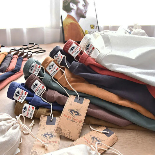 Men's Vintage Washed 100% Cotton Crewneck T-Shirt