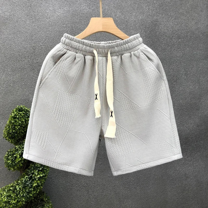 Men's Minimalist Dark Patterned Casual Sweatshorts
