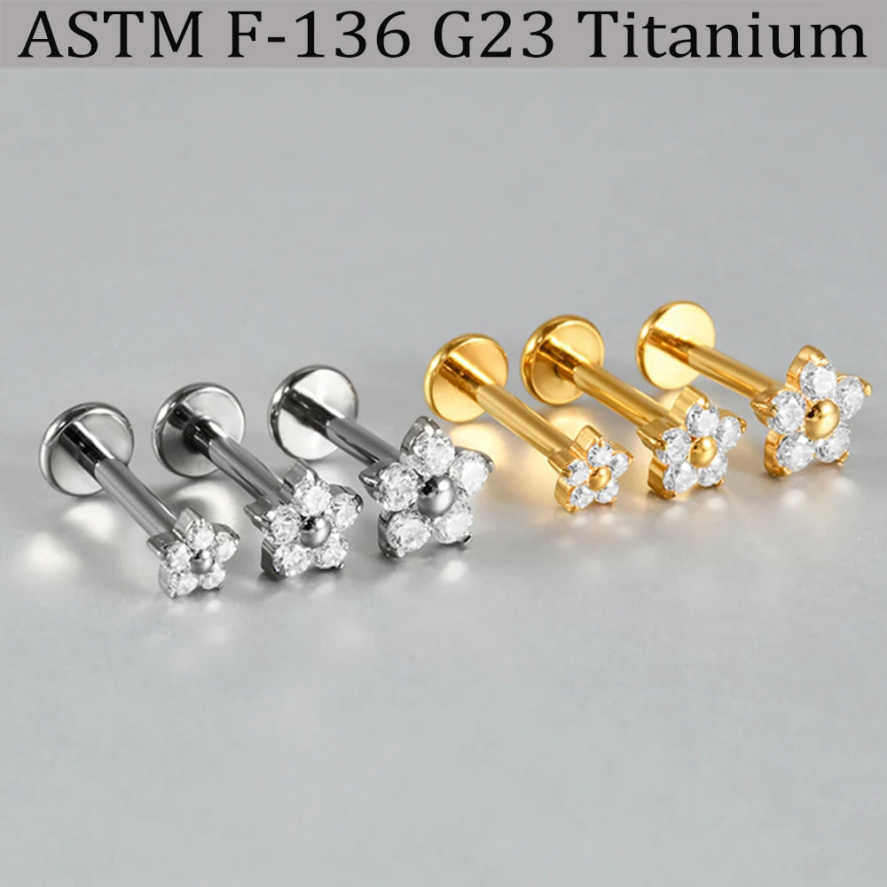 Lumière Pure™ ASTM Flower Zirconia Piercing Jewelry